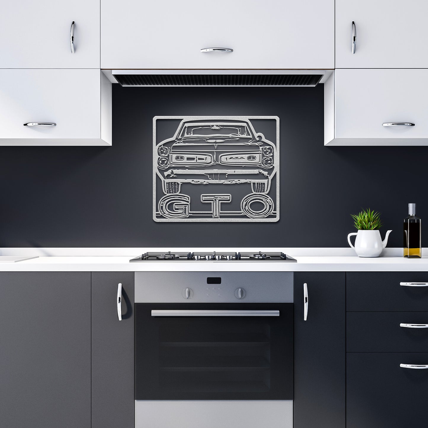 1966 GTO Metal Cut Out Wall Art Classic Muscle Car Gift
