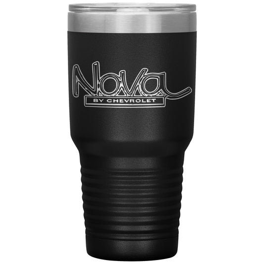 1968-1972 Classic Chevy Nova Muscle Car Gift - Laser Etched Insulated Stainless Steel Tumbler