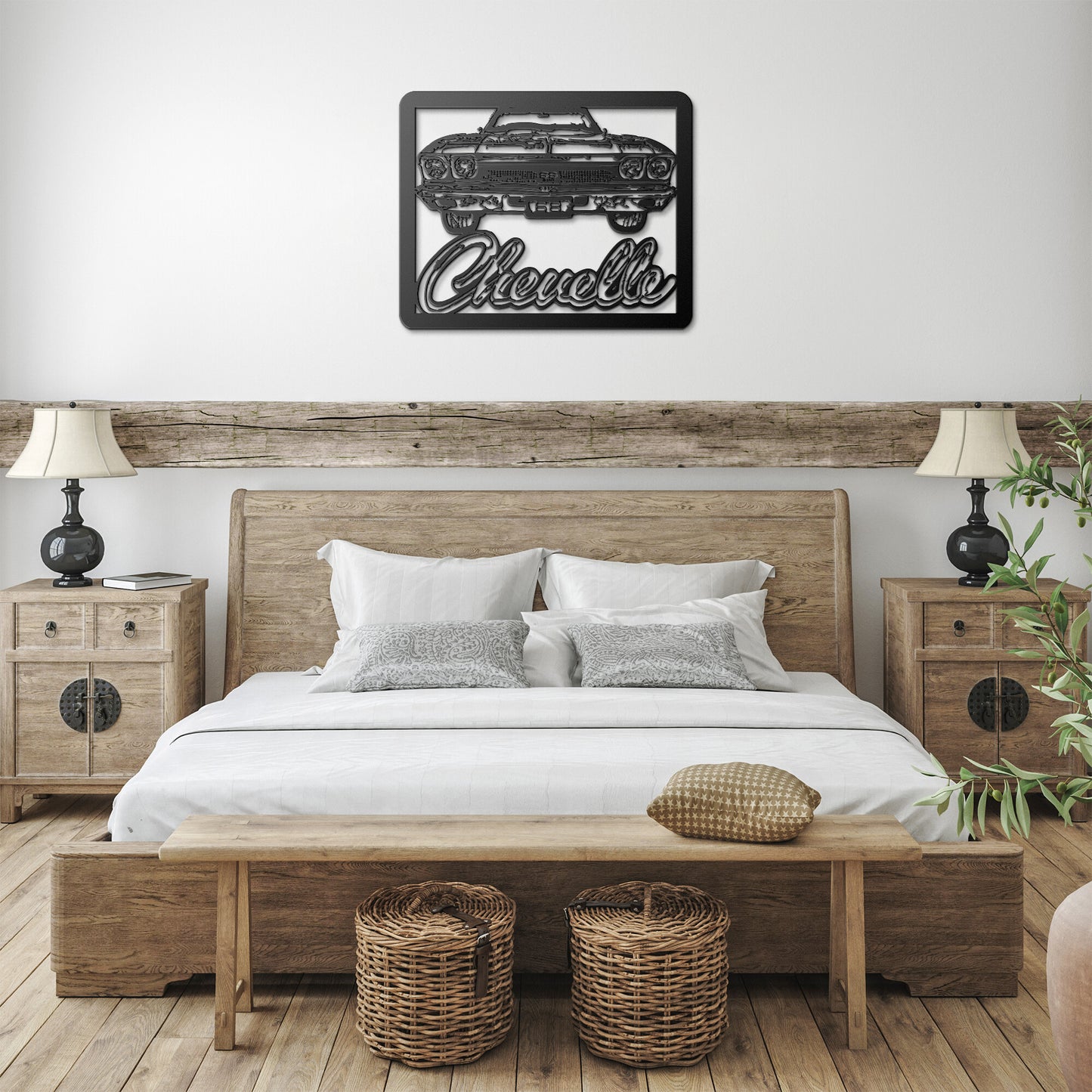 1968 Chevelle Ss 396 Metal Wall Art Classic Muscle Car Gift