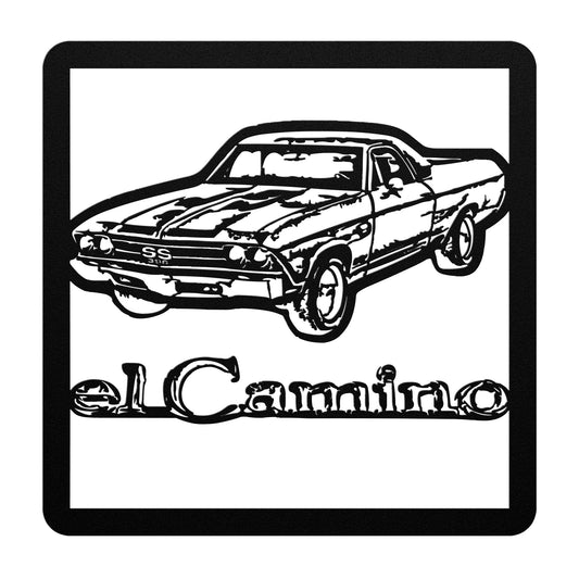 1969 El Camino Chevelle SS Metal Wall Art Cut Out Car Guy Gift,lover,Camaro,GTO,firebird,nova,corvette,classic,hot rod,Chevrolet