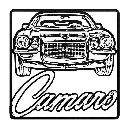 1970 1971 1972 1973 Camaro SS Metal Cut Out Sign Wall Art Chevy Classic Hot Rod
