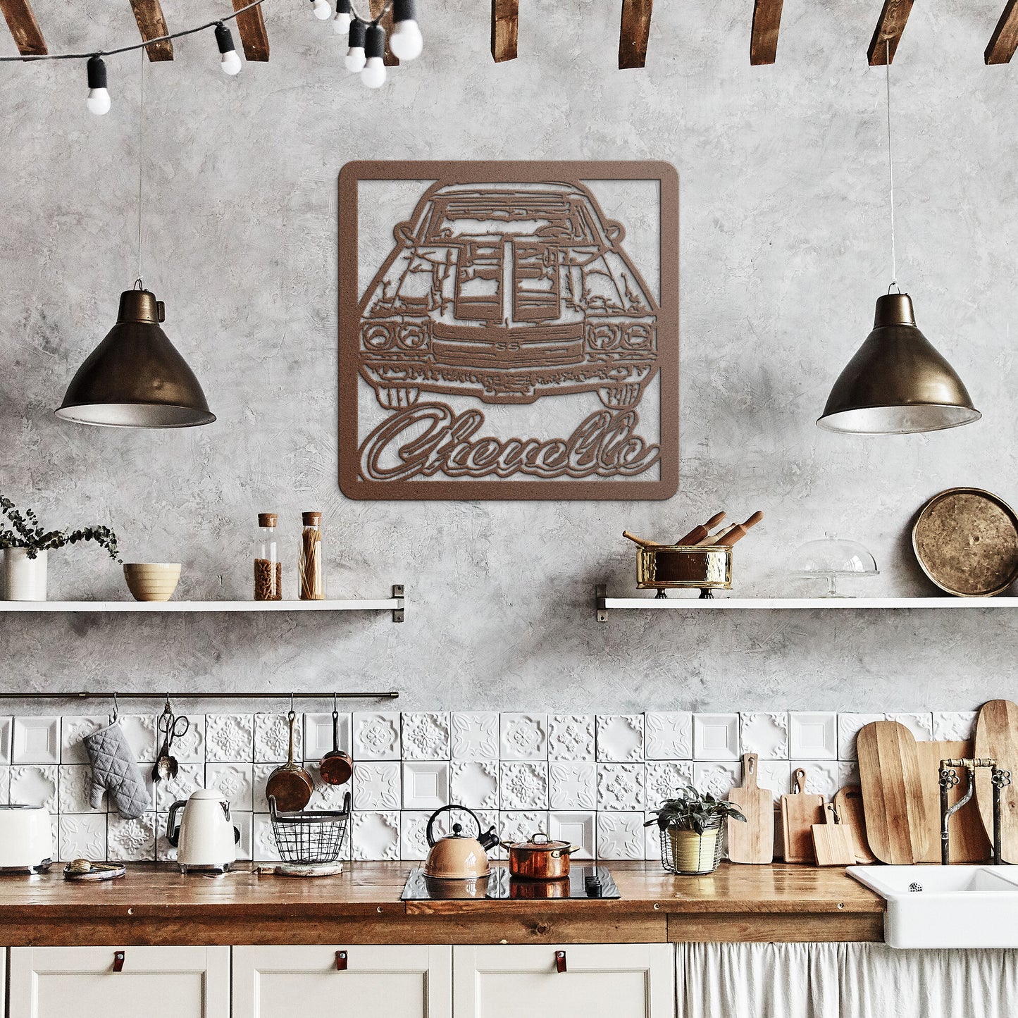 1970 Chevelle SS Metal Wall Art Car Guy Gift,lover,Camaro,GTO,firebird,nova,corvette,classic,hot rod,Chevrolet 396 454