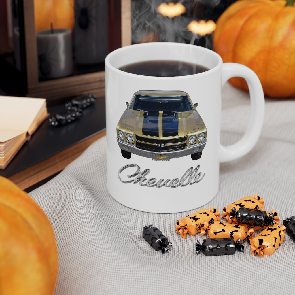 1970 Chevelle Mug Classic Muscle Car Guy Gift,lover,Camaro,GTO,firebird,nova,corvette,Chevrolet