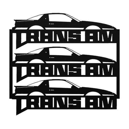 3 Signs Pontiac Firebird Trans Am Metal Wall Art & Gift Decor Classic Muscle 1982 to 1992