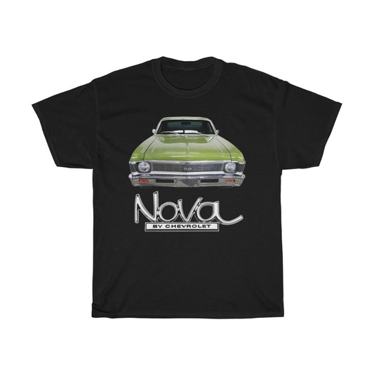 Green 1968 Chevy II Nova Classic Muscle Car Guy Gift,lover,Camaro,GTO,charger,hot rod,Chevrolet T Shirt Tshirt