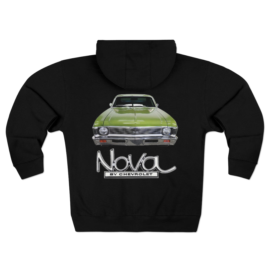 Green 1968 Chevy II Nova Classic Muscle Car Guy Gift,lover,Camaro,GTO,firebird,mustang,nova,corvette,charger,hot rod,Chevrolet Hoodie