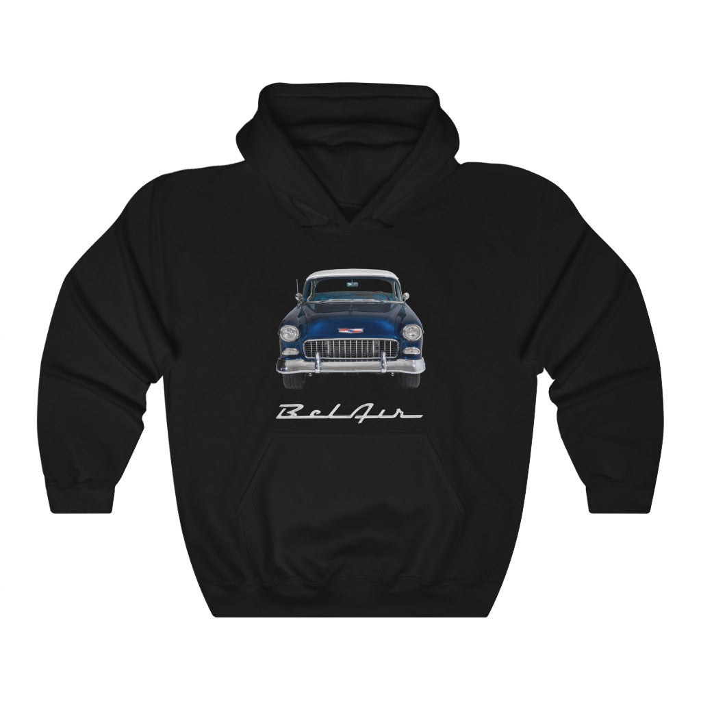 1955 Bel Aire Hoodie Car Guy Gift,lover,Camaro,GTO,firebird,nova,corvette,classic,hot rod,Chevrolet
