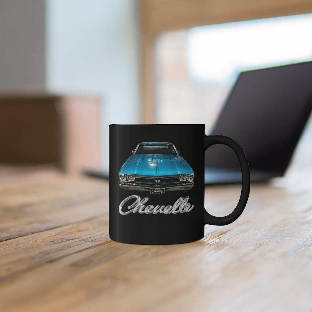 1968 Chevelle Tripolli Turquoise SS 396 Mug Classic Muscle Car Guy Gift,lover,Camaro,GTO,firebird,nova,corvette,hot rod,Chevrolet,chevy