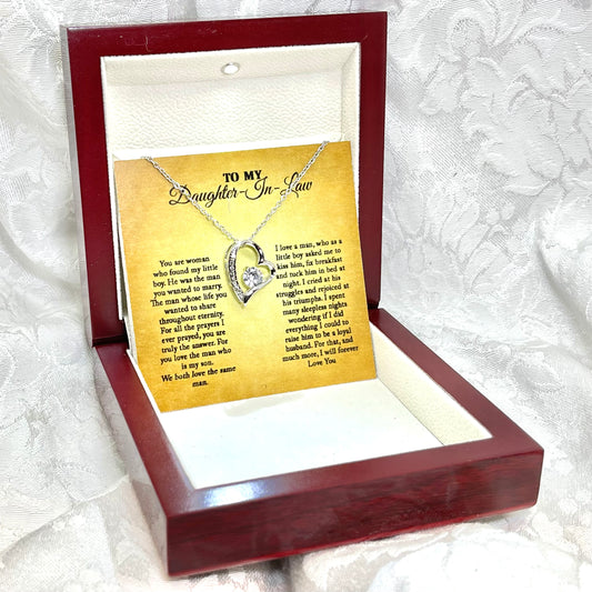 Daughter In Law - Perfect Woman -Forever Love Heart Necklace