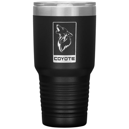 Laser Engraved Coyote Tumbler,30 oz, Dad Fathers Day Gift,Coffee Beer
