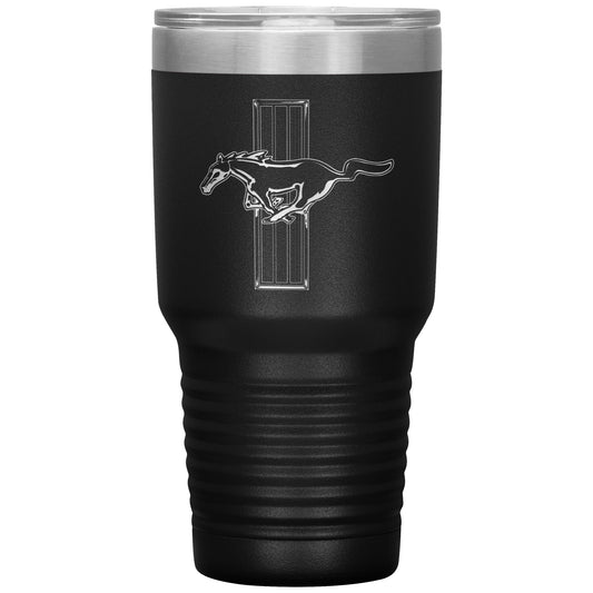 Laser Engraved Mustang Tumbler,30 oz, Dad Fathers Day Gift,Coffee Beer