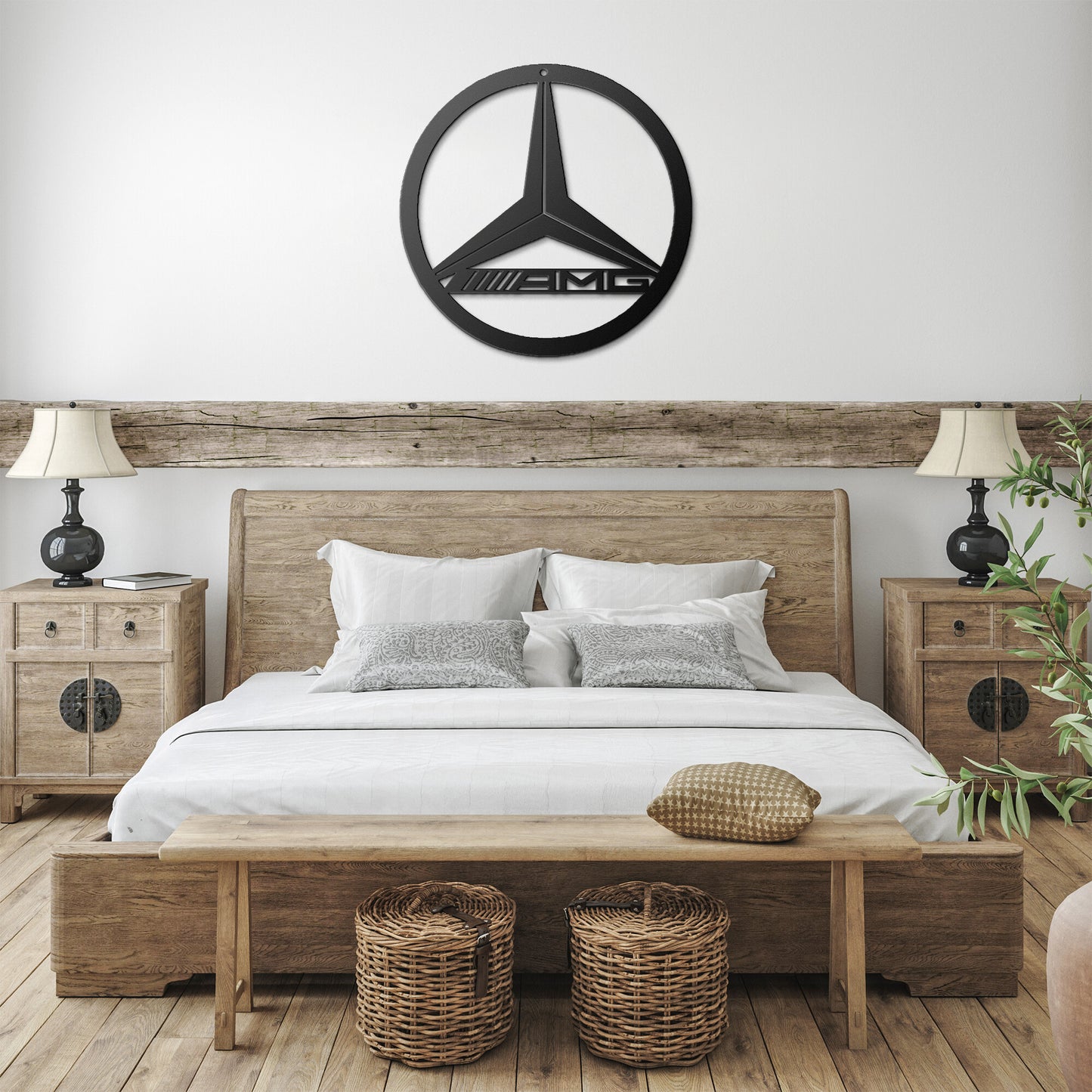 Mercedes AMG Steel Metal Wall Art Sign & Gift Decor Classic Muscle Great Gift Mom Dad Garage