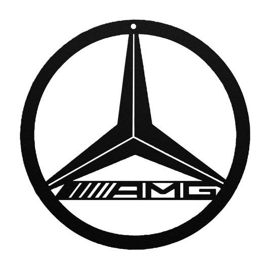 Mercedes AMG Steel Metal Wall Art Sign & Gift Decor Classic Muscle Great Gift Mom Dad Garage