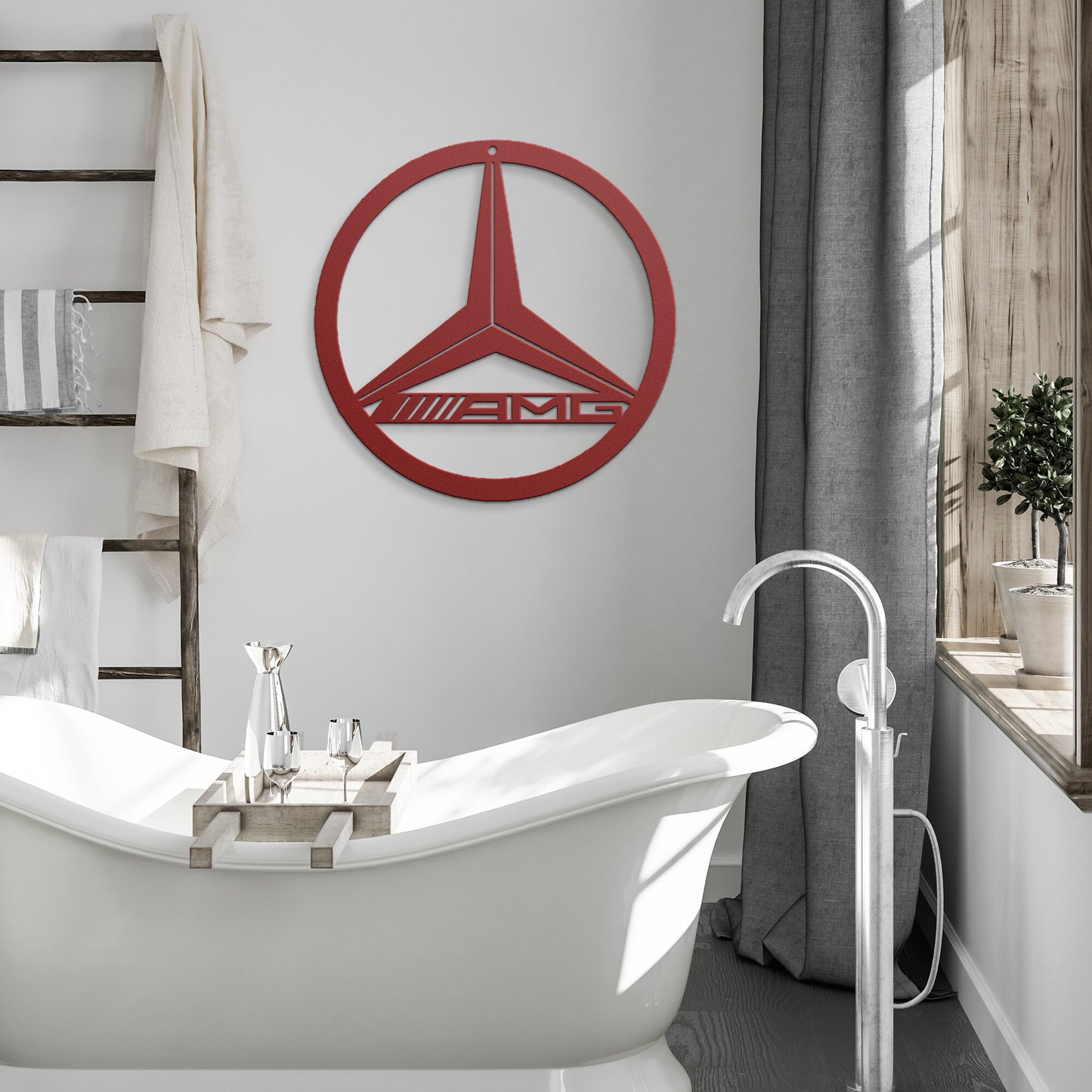 Mercedes AMG Steel Metal Wall Art Sign & Gift Decor Classic Muscle Great Gift Mom Dad Garage