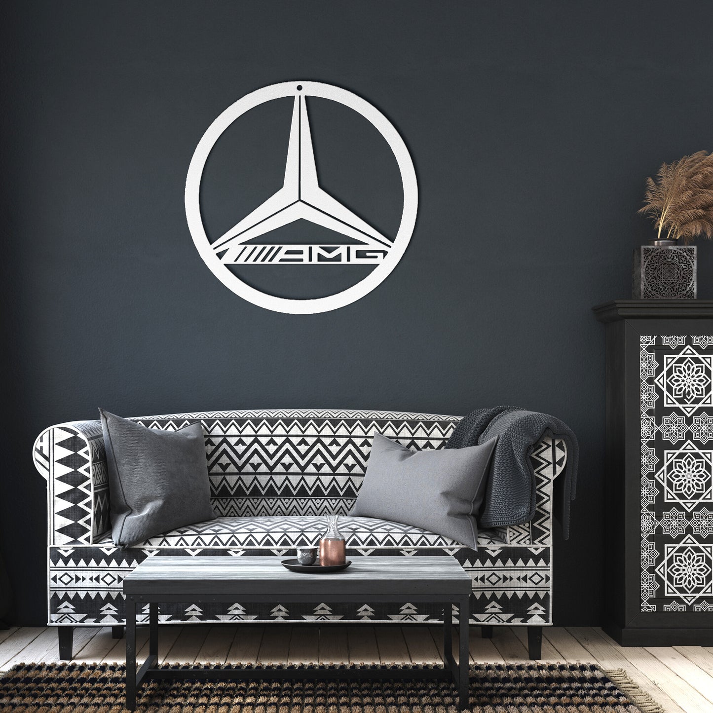 Mercedes AMG Steel Metal Wall Art Sign & Gift Decor Classic Muscle Great Gift Mom Dad Garage
