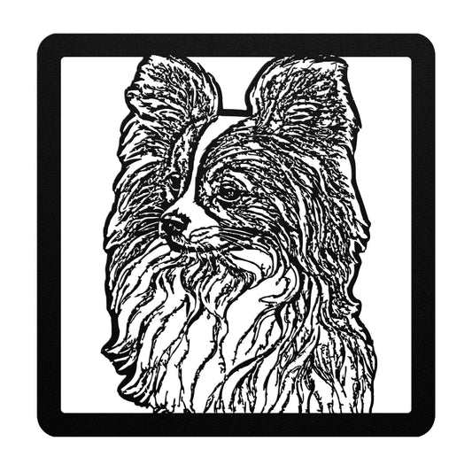 PAPILLON METAL WALL CUT OUT SIGN WALL ART PET GIFT