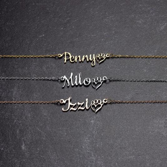 Personalized Dog Mom Necklace,Gold,Rose Gold,Silver, Enter Your Name
