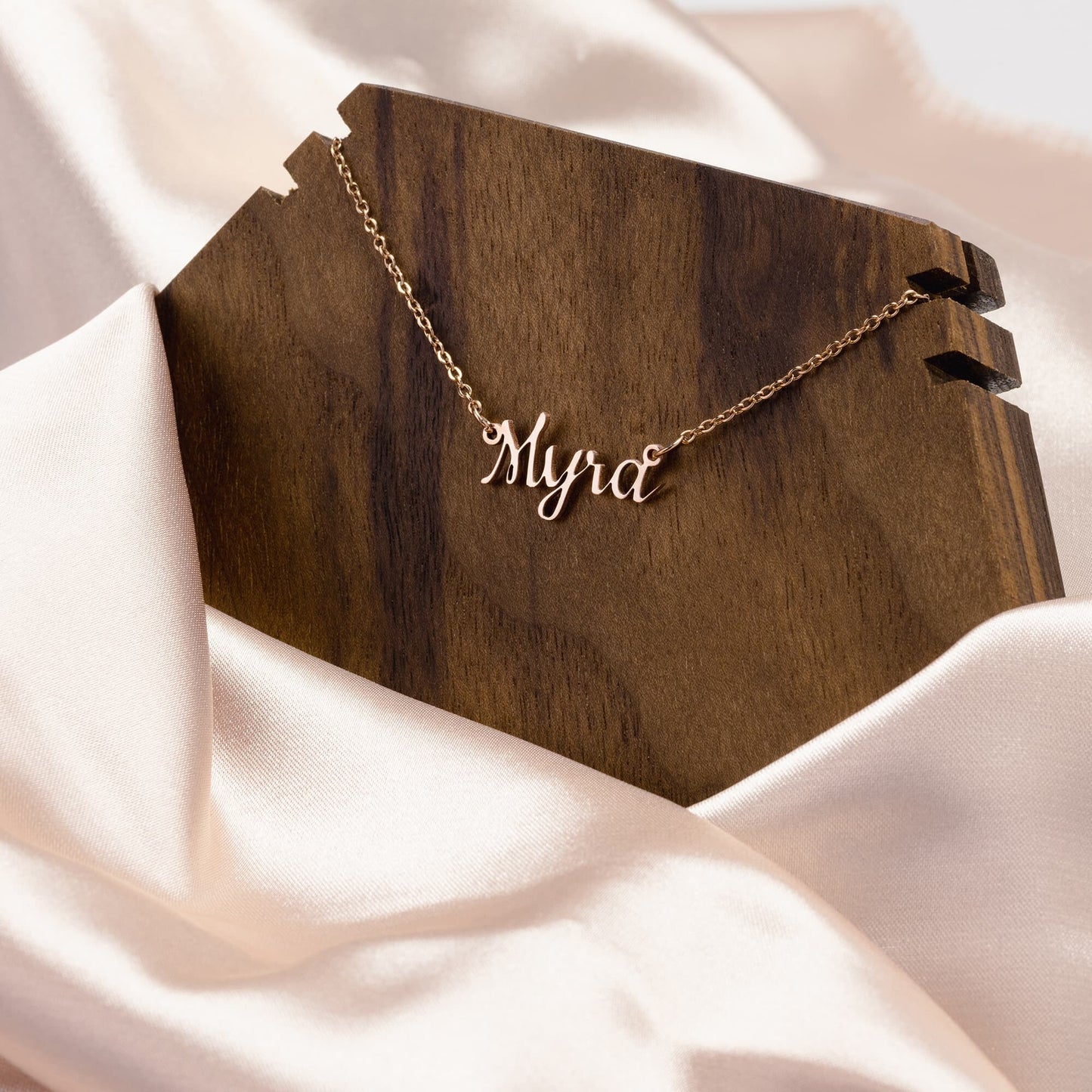 Personalized Name Necklace,Noricon Font,Gold,Rose Gold,Silver, Enter Your Name