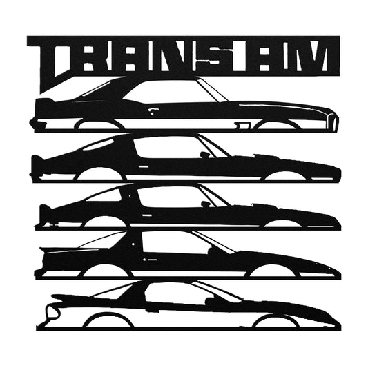 Pontiac Firebird Trans Am Evolution Metal Wall Art & Gift Decor Classic Muscle 1967 to 2003
