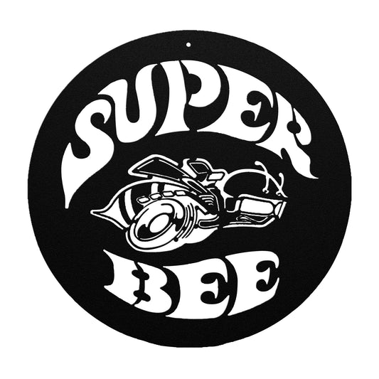 Super Bee Metal Wall Art Sign & Gift Decor Classic Muscle Garage