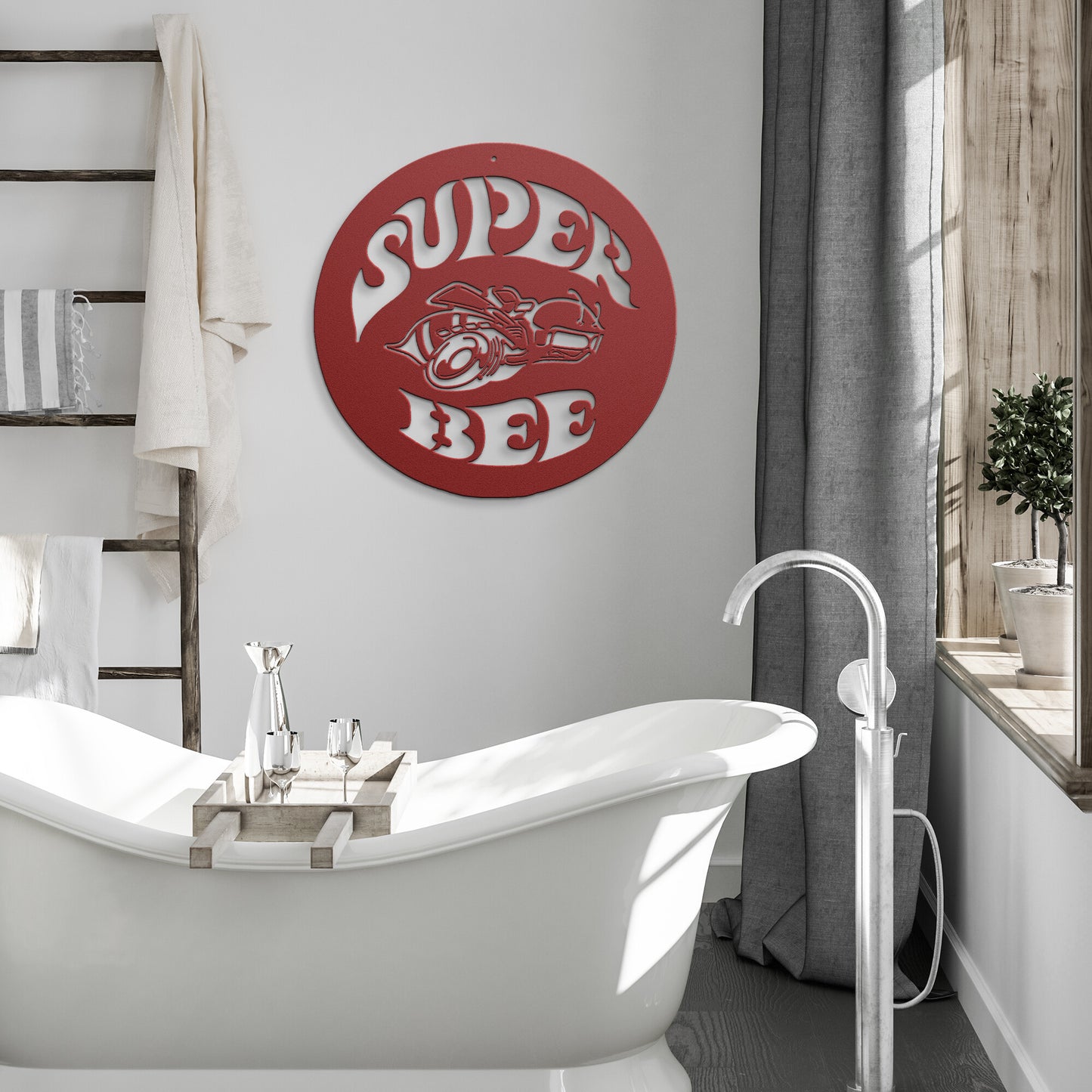 Super Bee Metal Wall Art Sign & Gift Decor Classic Muscle Garage