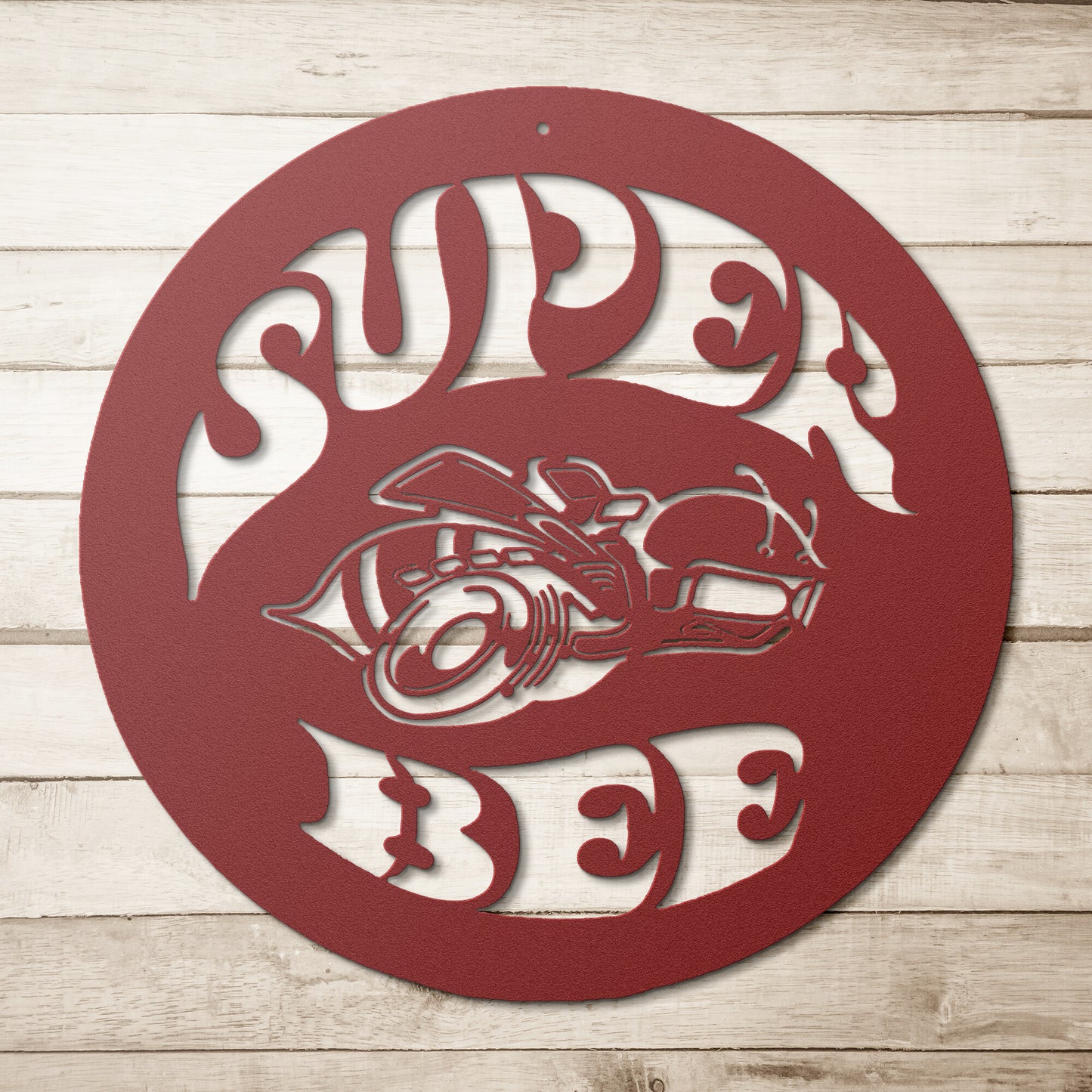 Super Bee Metal Wall Art Sign & Gift Decor Classic Muscle Garage