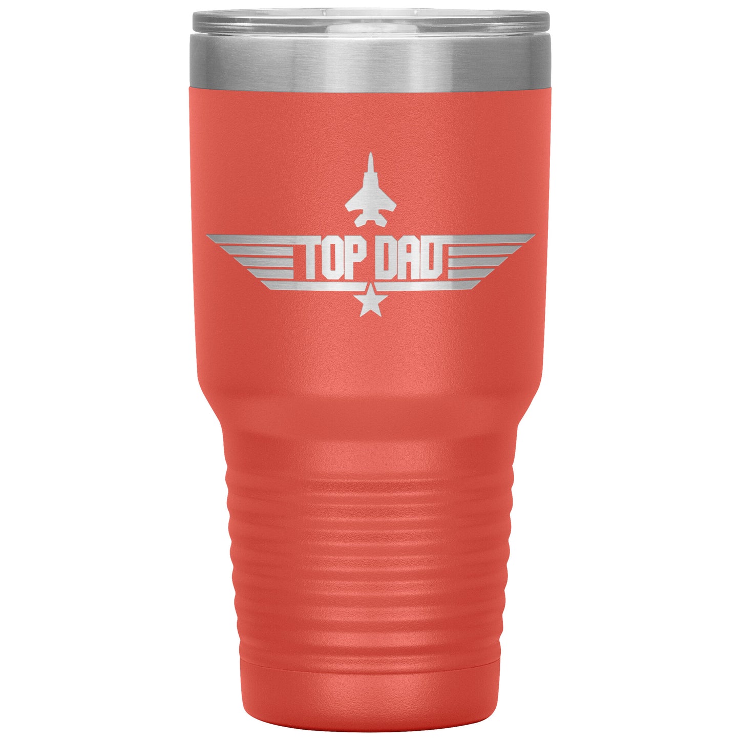 Top Dad Tumbler, Engraved Tumbler, 30 oz Tumbler, Dad Mug, Fathers Day Gift, Fathers Day Tumbler, Father Tumbler, New Dad Gift, Military Dad