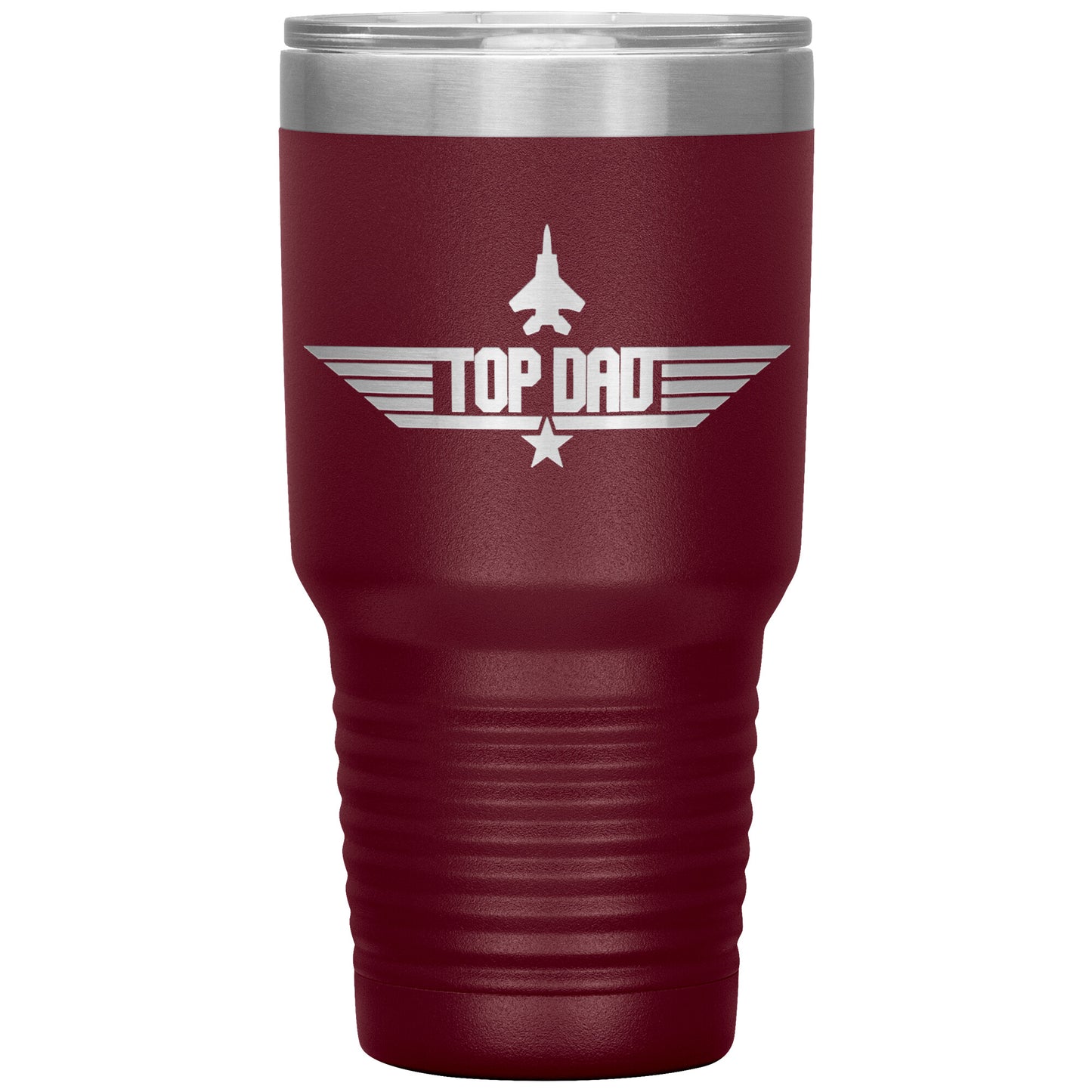 Top Dad Tumbler, Engraved Tumbler, 30 oz Tumbler, Dad Mug, Fathers Day Gift, Fathers Day Tumbler, Father Tumbler, New Dad Gift, Military Dad