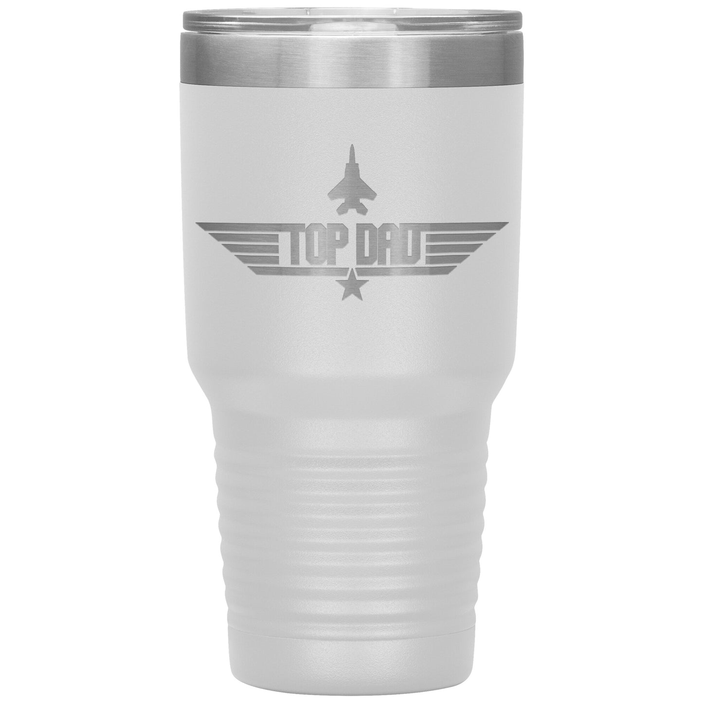 Top Dad Tumbler, Engraved Tumbler, 30 oz Tumbler, Dad Mug, Fathers Day Gift, Fathers Day Tumbler, Father Tumbler, New Dad Gift, Military Dad