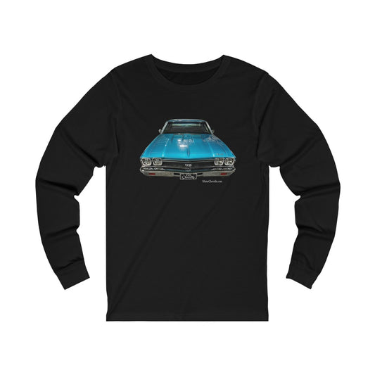 1968 Chevelle Long Sleeve T-Shirt Classic Muscle Car Guy Gift,lover,Camaro,GTO,firebird,nova,corvette,hot rod,Chevrolet,chevy