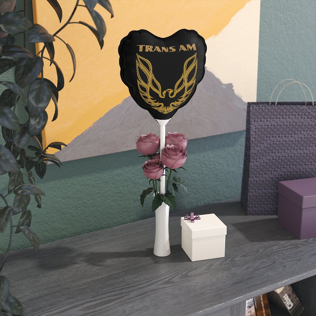 Beige Pontiac Firebird Trans Am Formula Classic Muscle Car Balloon Smokey(Round, Heart-Shaped)