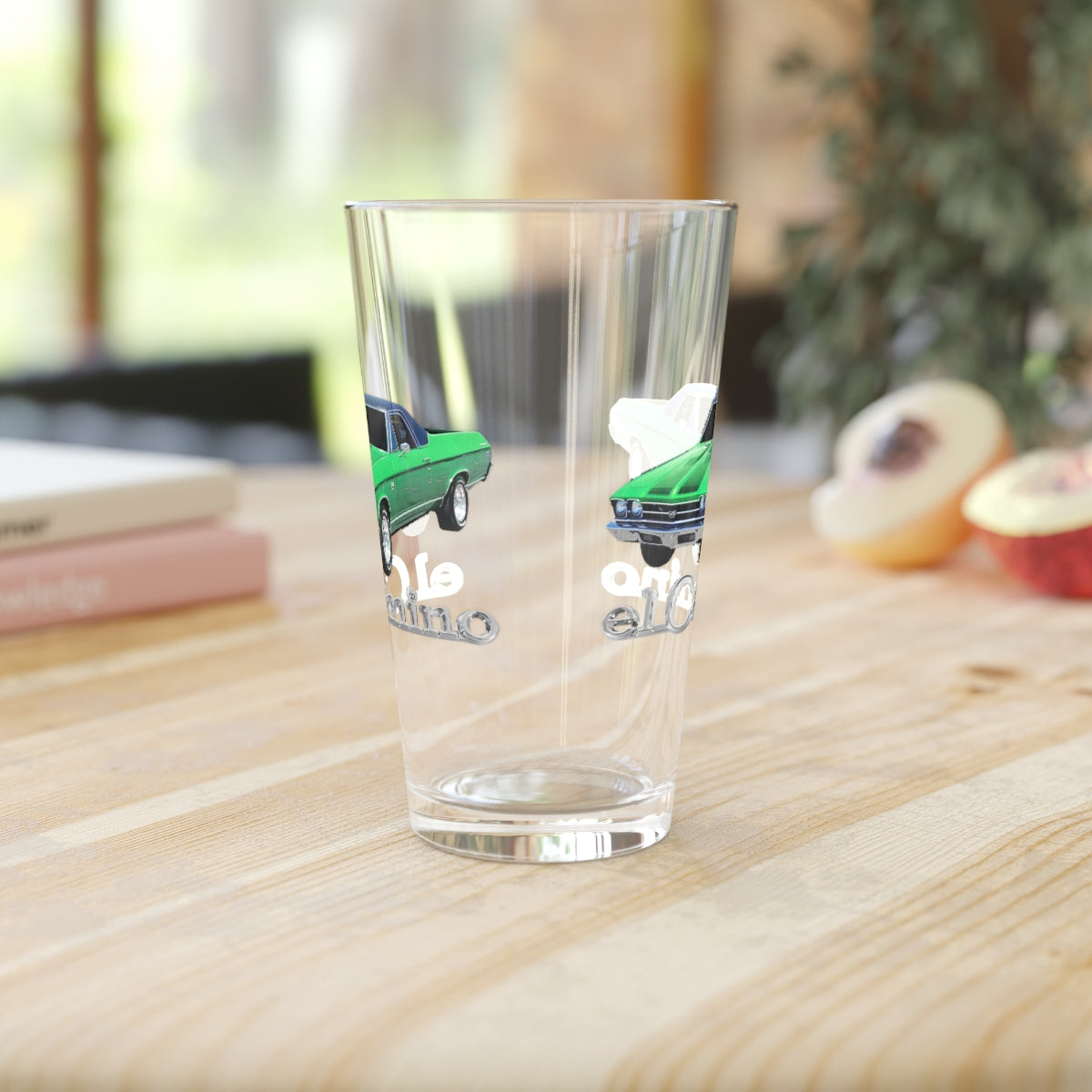 Green 1969 CHEVELLE El Camino SS 396 Pint Glass, 16oz