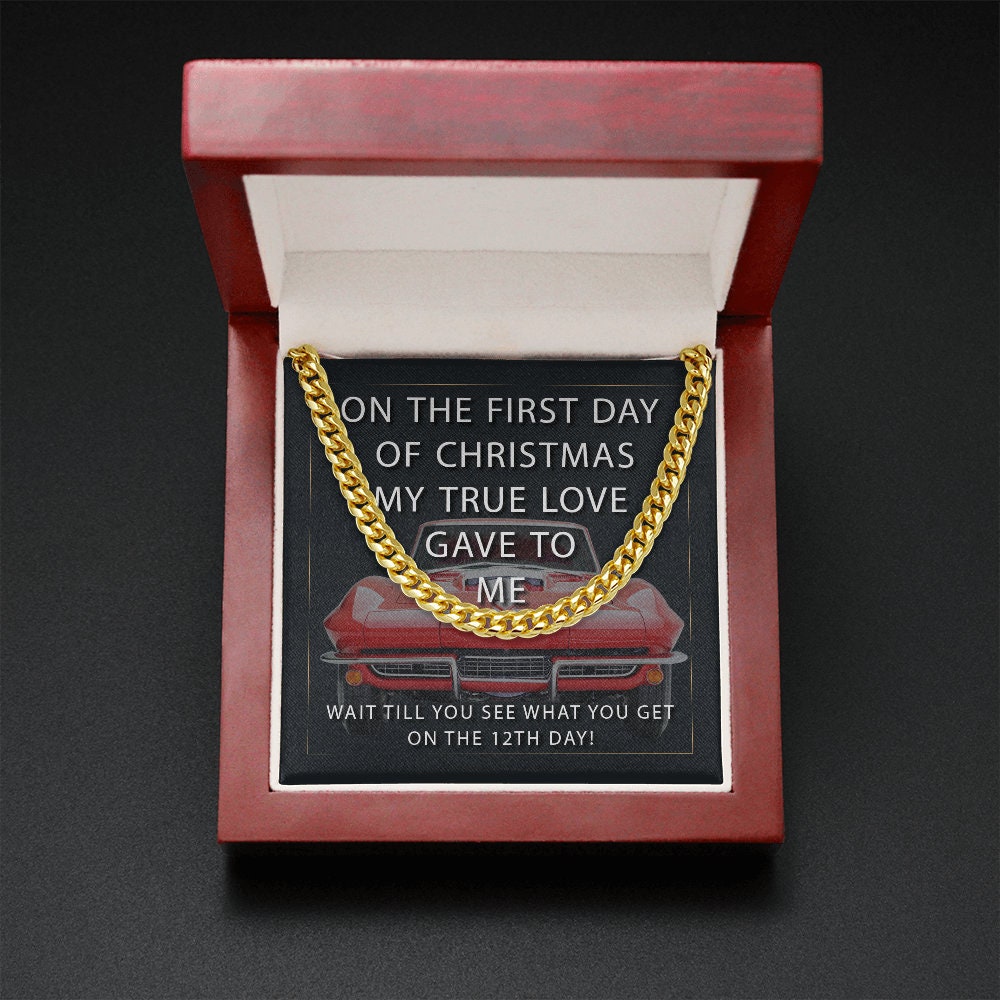 1967 Corvette Necklace Chain Christmas Gift Gar Guy,LoverClassic,hot rod