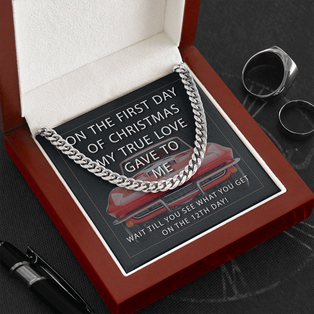 1967 Corvette Necklace Chain Christmas Gift Gar Guy,LoverClassic,hot rod