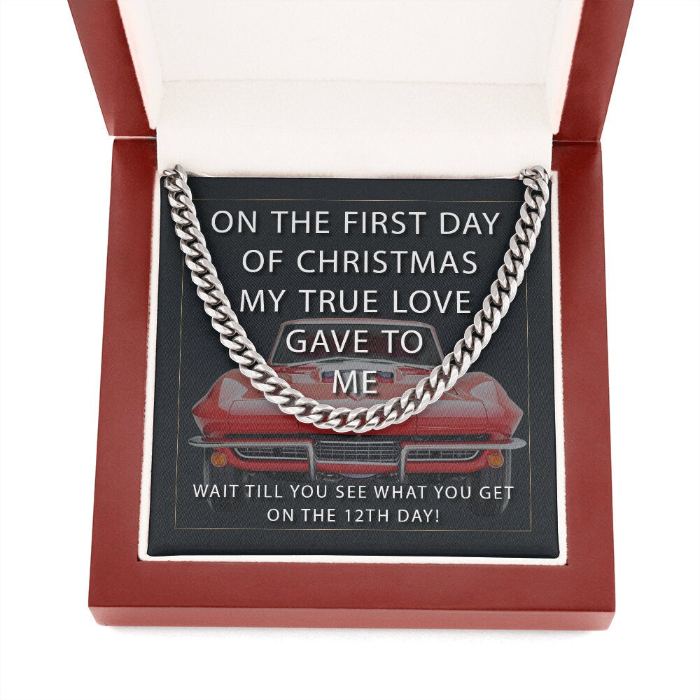 1967 Corvette Necklace Chain Christmas Gift Gar Guy,LoverClassic,hot rod
