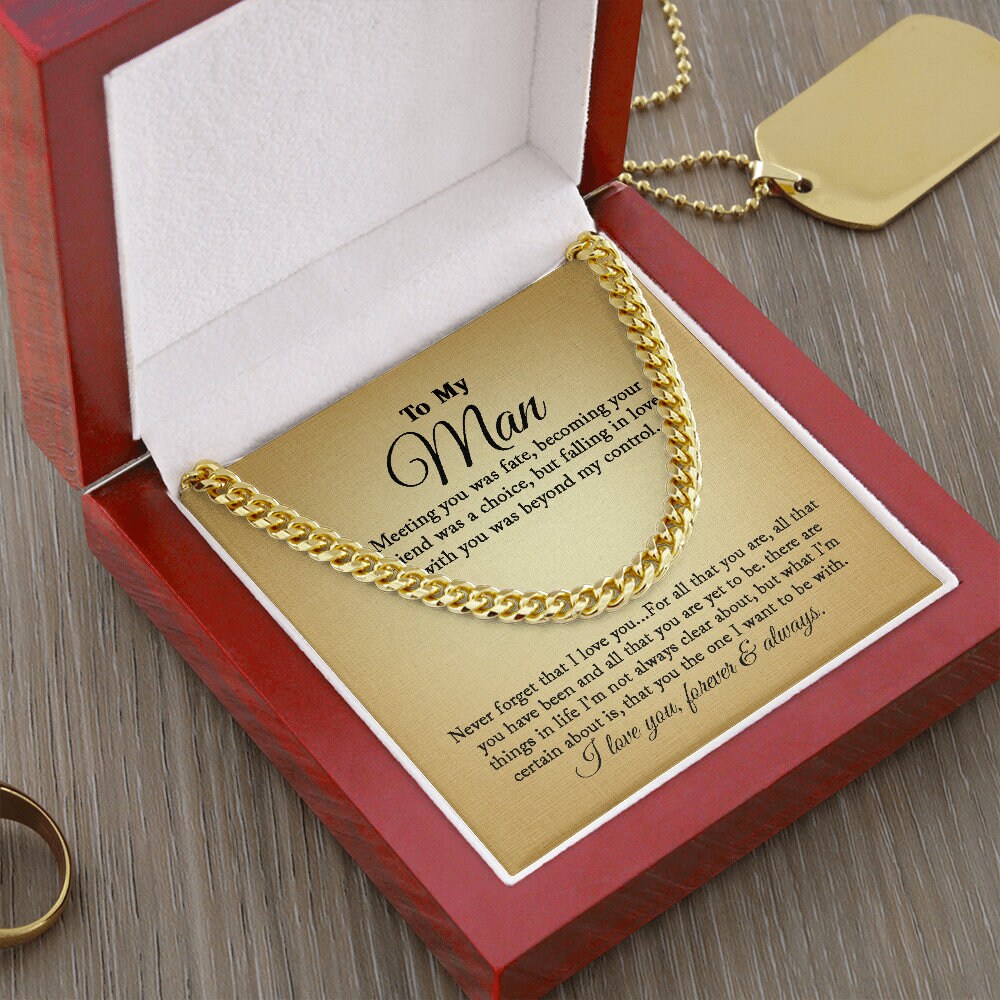 To My Man - Fate - Cuban Link Chain