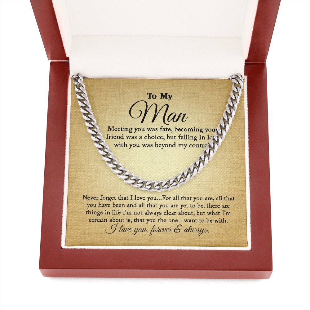 To My Man - Fate - Cuban Link Chain