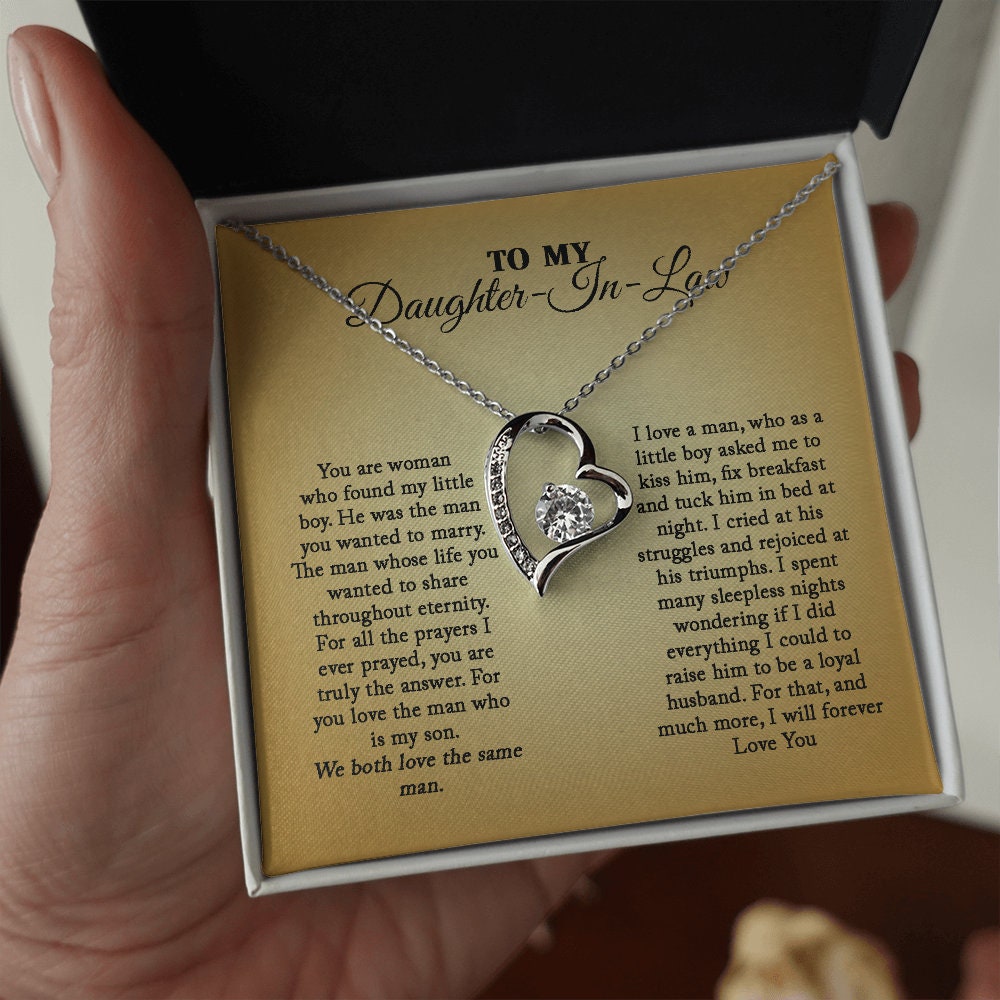 Daughter In Law - Perfect Woman -Forever Love Heart Necklace