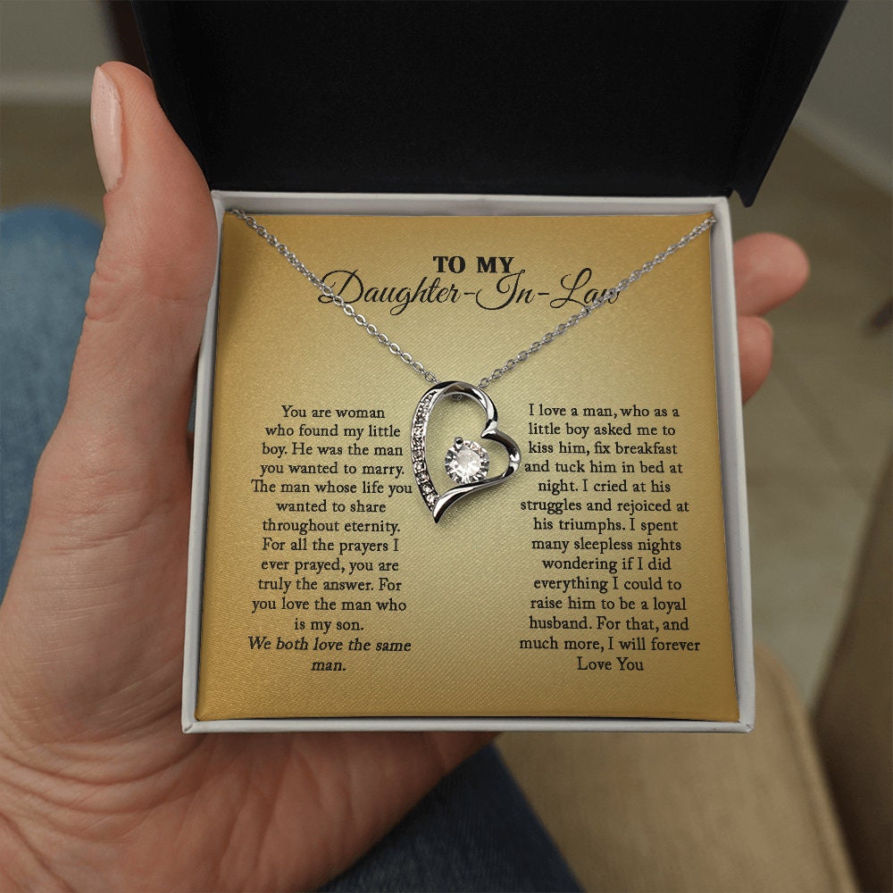 Daughter In Law - Perfect Woman -Forever Love Heart Necklace