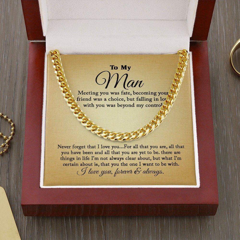 To My Man - Fate - Cuban Link Chain