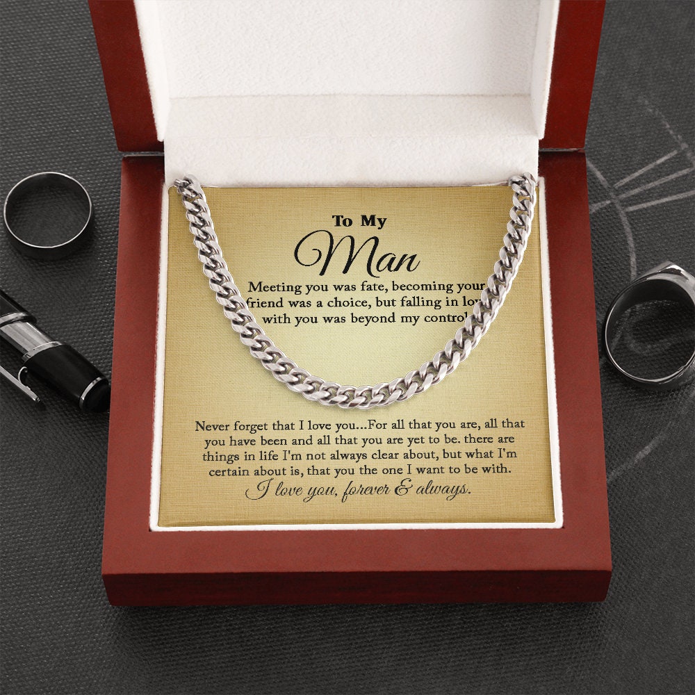 To My Man - Fate - Cuban Link Chain