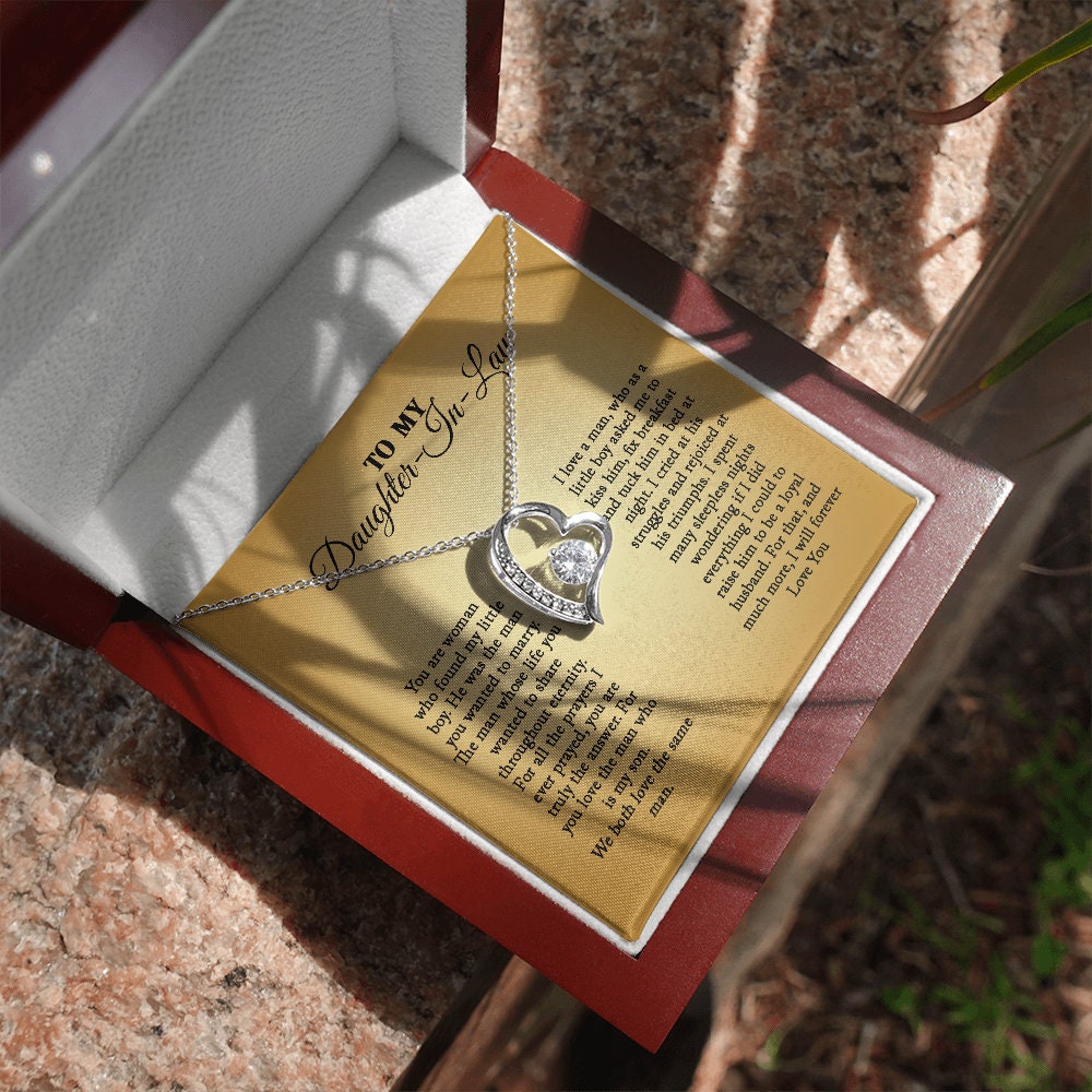 Daughter In Law - Perfect Woman -Forever Love Heart Necklace