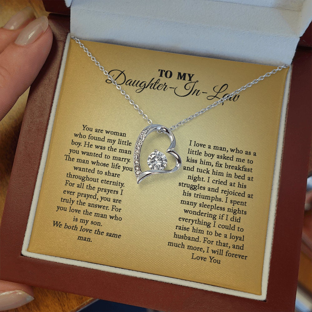 Daughter In Law - Perfect Woman -Forever Love Heart Necklace