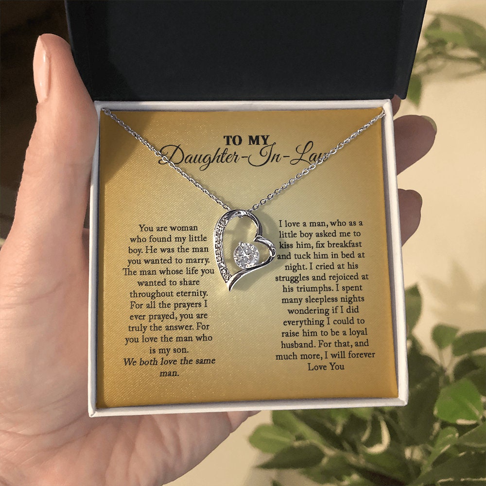 Daughter In Law - Perfect Woman -Forever Love Heart Necklace