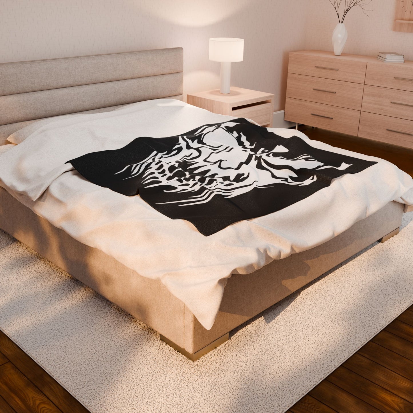 White Skull Blanket,Plush, Excellent Gift