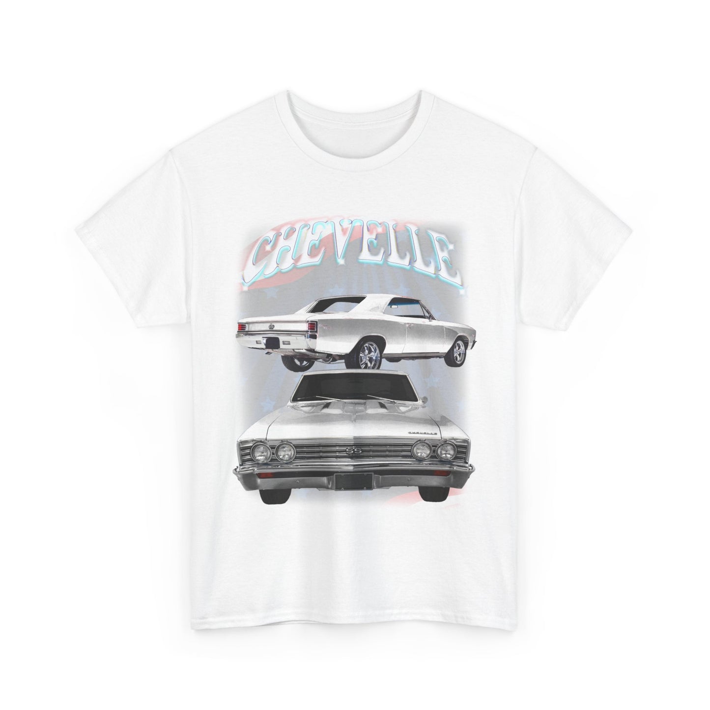 White 1967 Chevelle Unisex Heavy Cotton Tee T Shirt muscle car Great Gift