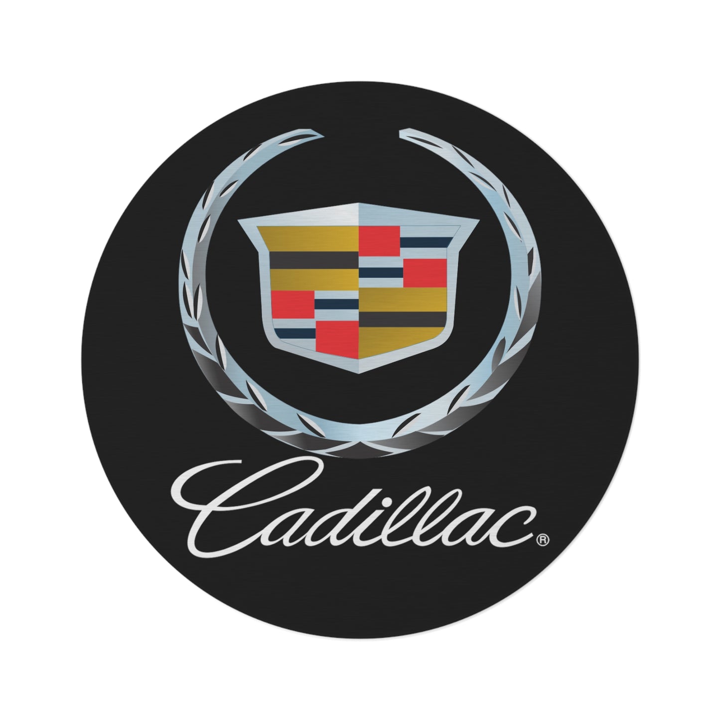 Cadillac Round Rug Car Guy Gift Man Cave Office