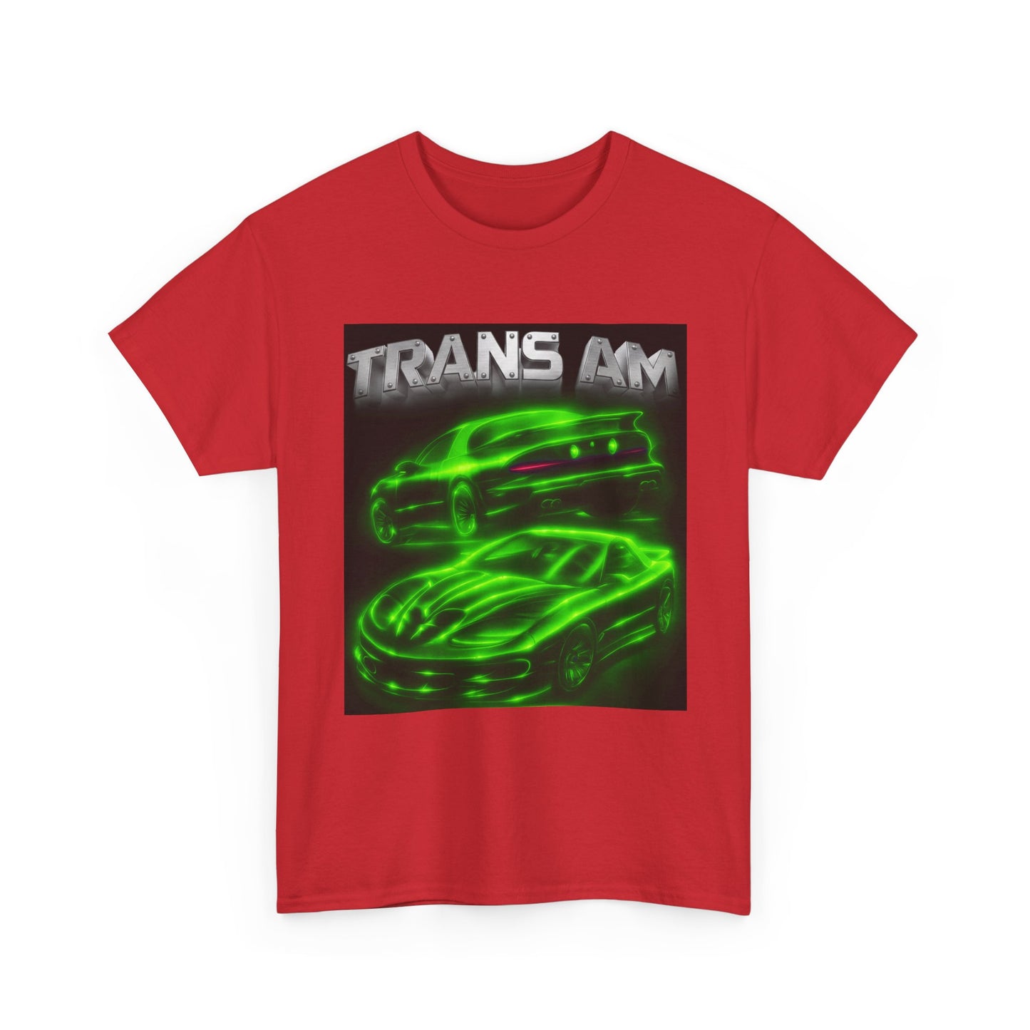 Green Fourth Gen 4th Trans Am Firebird Heavy Cotton Tee T Shirt car Great Gift