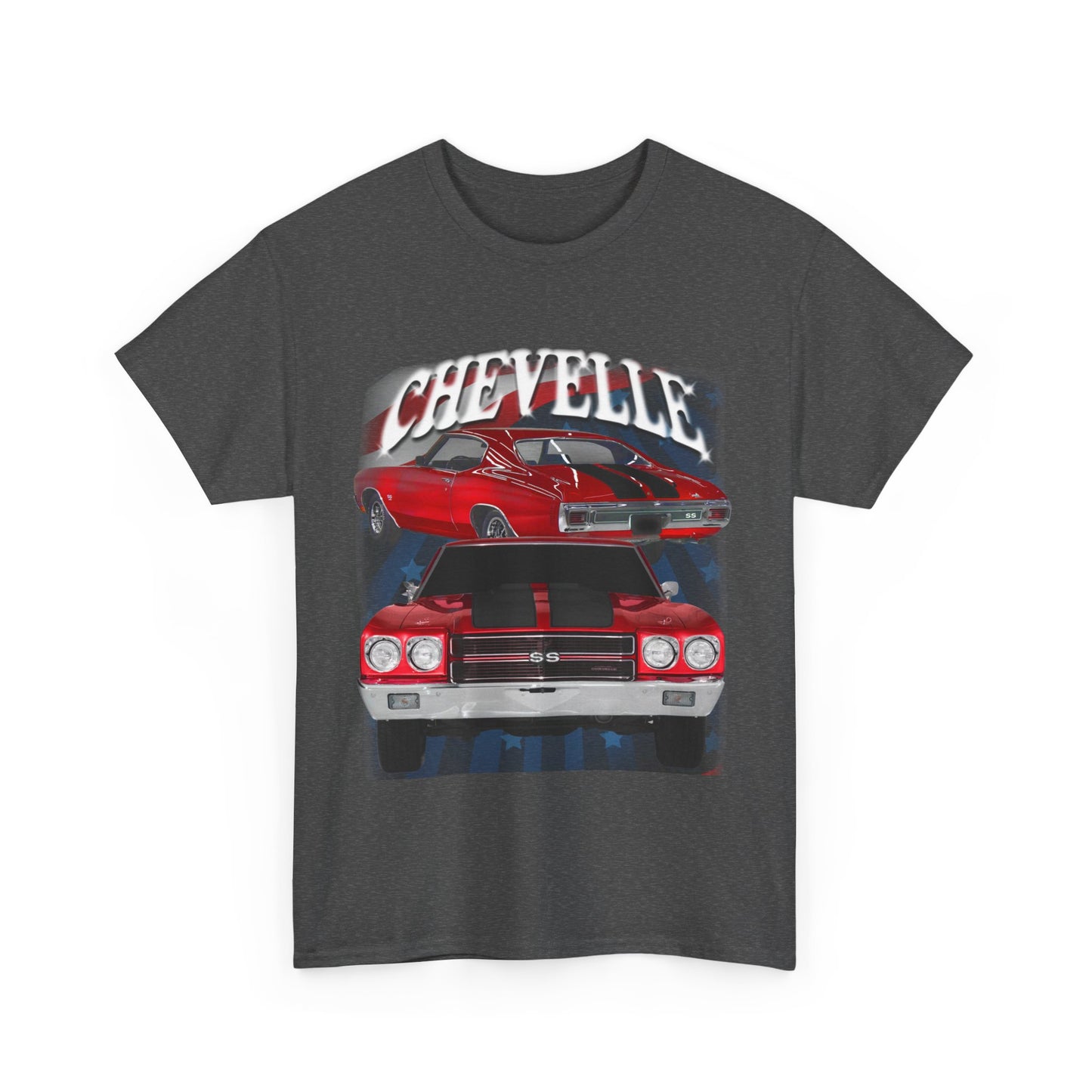 Red Black Stripe 1970 Chevelle Unisex Heavy Cotton Tee T Shirt muscle car Gift