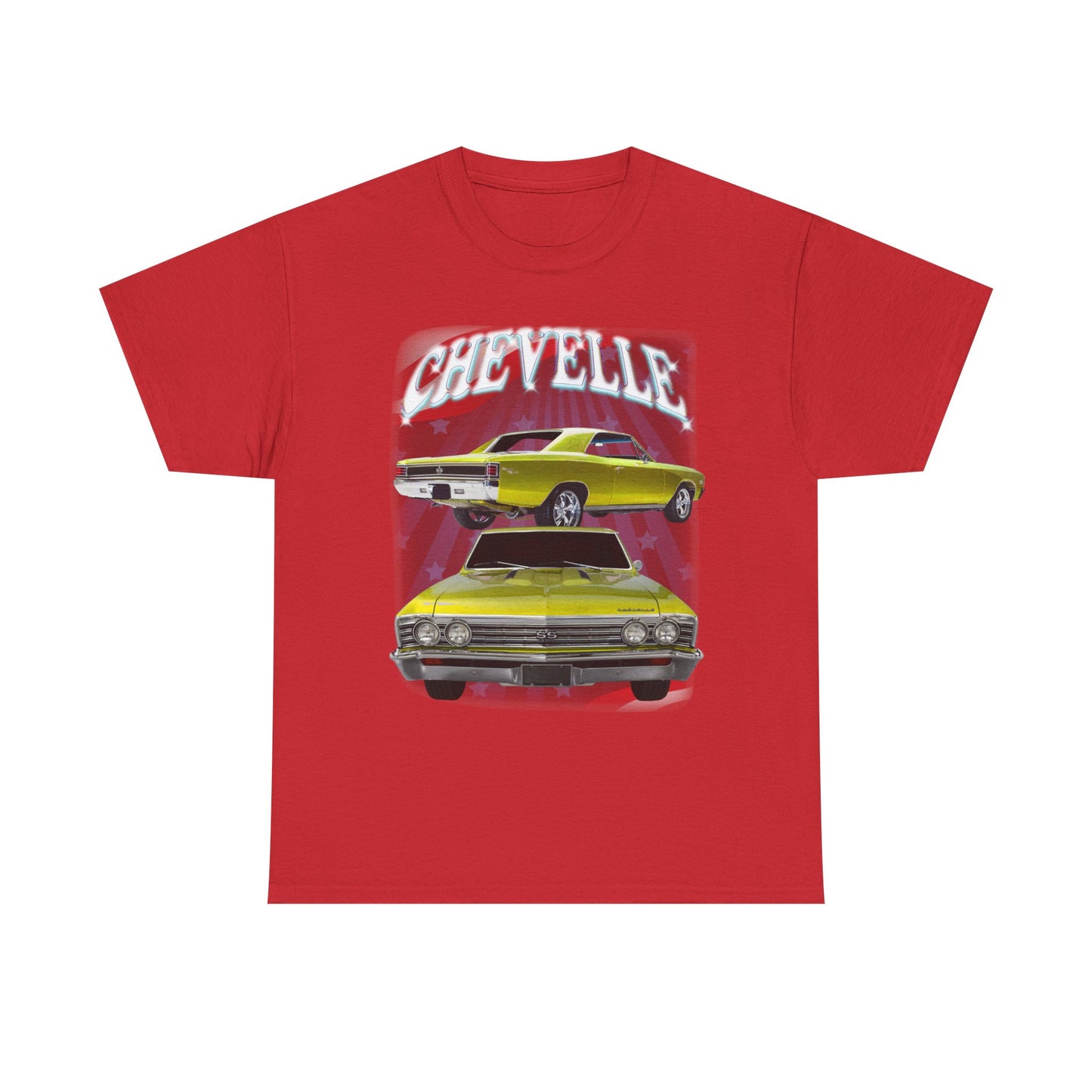 Yellow 1967 Chevelle Unisex Heavy Cotton Tee T Shirt muscle car Great Gift